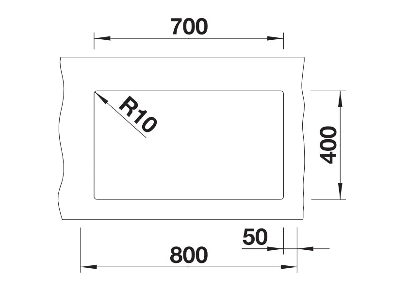 Blanco Subline 700-U - 523446 - 1.0 Bowl Silgranit Undermount Sink - White