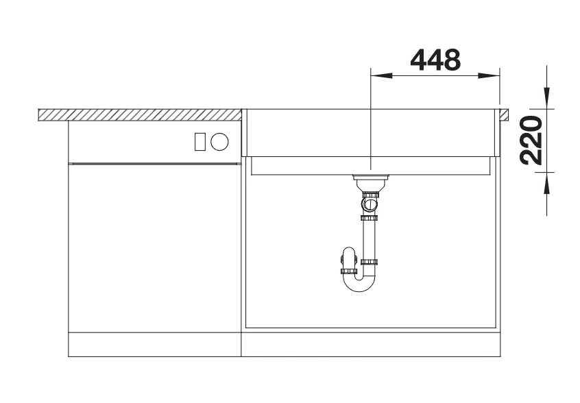 Blanco Vintera XL 9 - 526105 - Silgranit Kitchen Sink Flush or Undermount - White