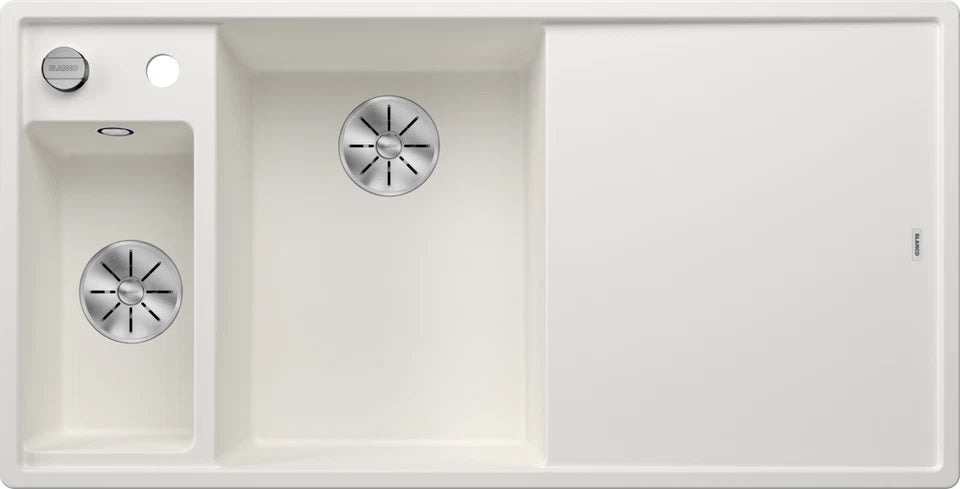 Blanco Axia III 6 S Left Hand - 524657 - Silgranit 1.5 Bowl Inset Sink - White