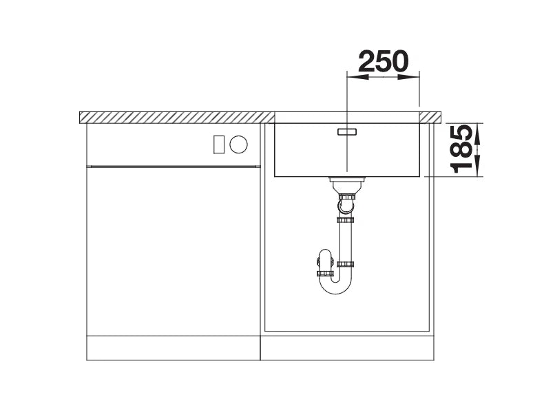 Blanco Solis 500-U - 526122 - Undermount Kitchen Sink - Stainless Steel