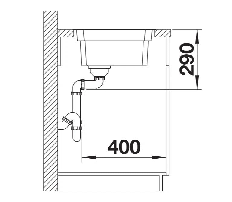 Blanco Etagon 700-IF - 524272 - Single Bowl Inset Kitchen Sink - Stainless Steel