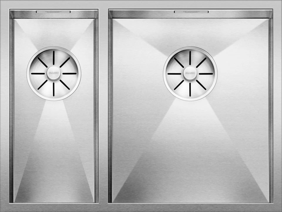 Blanco Zerox 340/180-U RH - 521614 - 1.5 Bowl Undermount Kitchen Sink - Stainless Steel