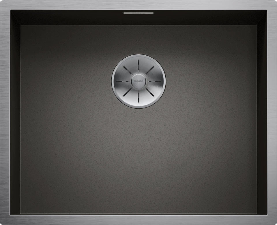 Blanco Zerox 500-U Durinox Dark Steel - 526243 - Single Bowl Undermount Kitchen Sink - Stainless Steel