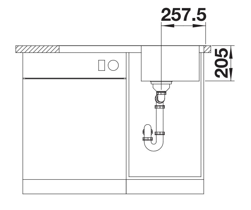Blanco Lemis 45 S-IF - 454795 - Single Bowl Reversible Inset Kitchen Sink - Stainless Steel