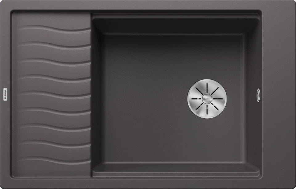 Blanco Elon XL 6 S - 524845 - Silgranit 1.0 Bowl Reversible Inset Sink - Rock Grey