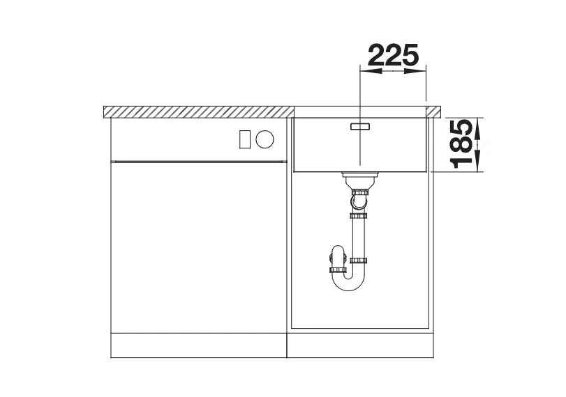 Blanco Solis 450-U - 526120 - Undermount Kitchen Sink - Stainless Steel