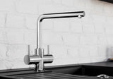 Blanco Lamia 525333 Twin Lever High L-Shape Kitchen Mixer Tap - Chrome