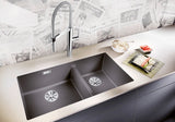 Blanco Subline 480/320-U LH - 525993 - Undermount Sink Silgranit - Black
