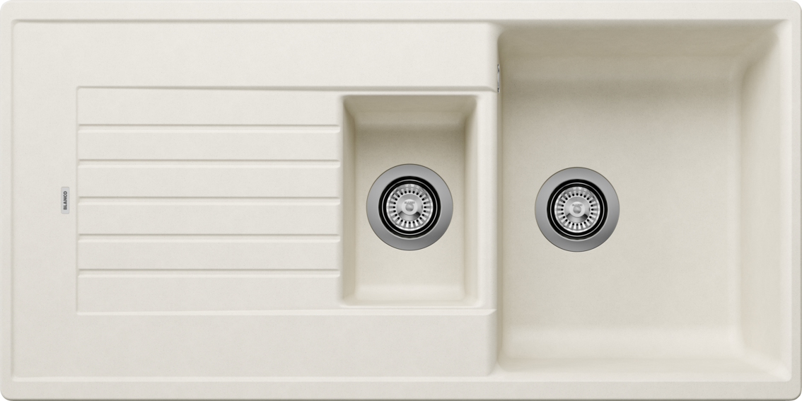 Blanco Zia 6 S 527207 1.5 Bowl Silgranit Inset Kitchen Sink - Soft White