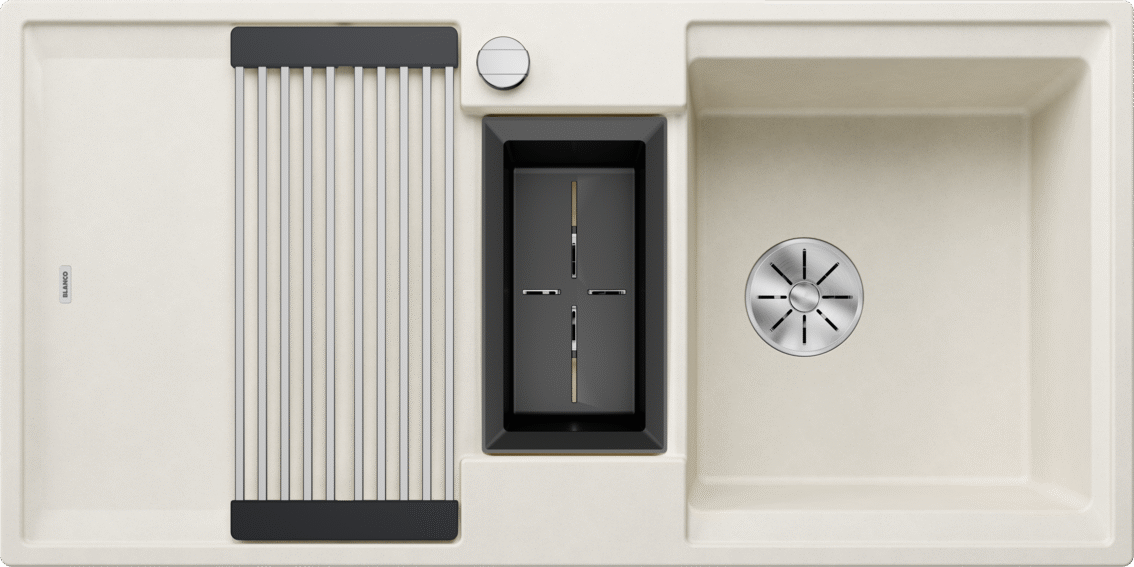 Blanco Adira 6 S - 527606 - Silgranit 1.5 Bowl Reversible Inset Sink - Soft White