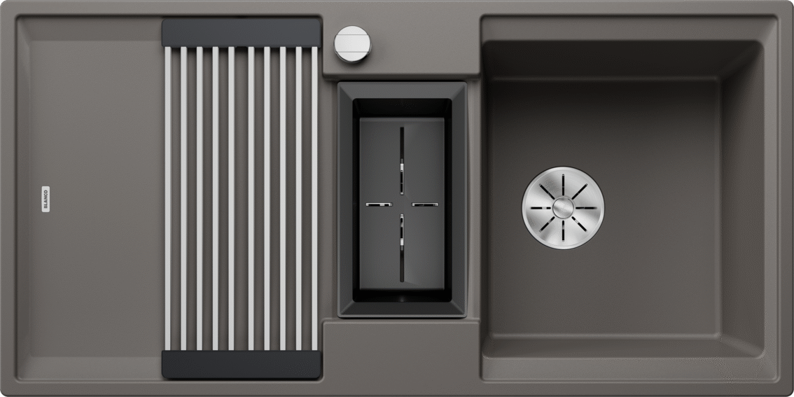 Blanco Adira 6 S - 527604 - Silgranit 1.5 Bowl Reversible Inset Sink - Volcano Grey