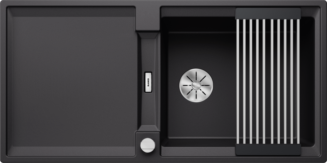 Blanco Adira XL 6 S - 527617 - Silgranit 1.0 Bowl Reversible Inset Sink - Black