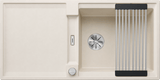 Blanco Adira XL 6 S - 527622 - Silgranit 1.0 Bowl Reversible Inset Sink - Soft White
