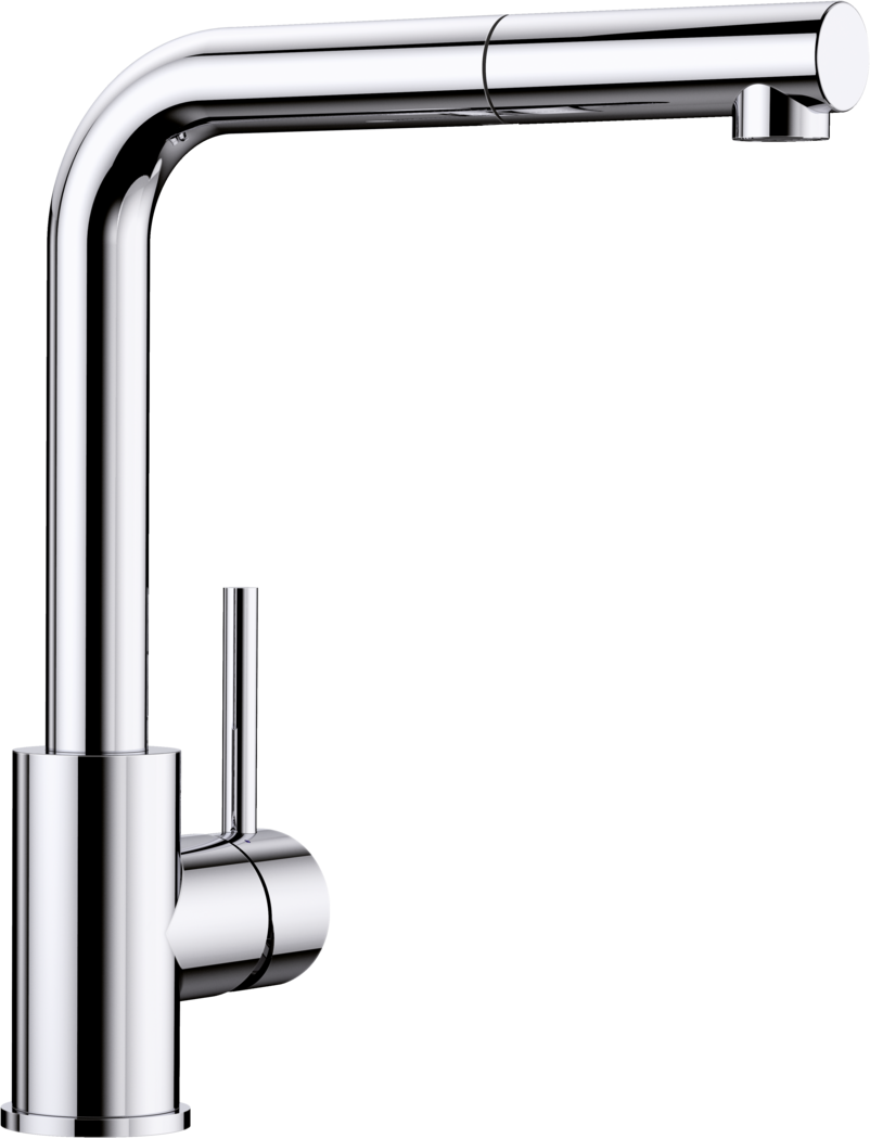 Blanco Mila S 519810 - Single Lever Pull Out Tap - Chrome