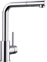 Blanco Mila S 519810 - Single Lever Pull Out Tap - Chrome