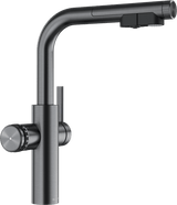 Blanco Choice Iconna L - 527926 & 527661 Hot, Filtered, Sparkling, Boiling Water - Satin Dark Steel