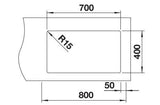 Blanco Quato 700-U 528231 Single Bowl Undermount Sink - Stainless Steel