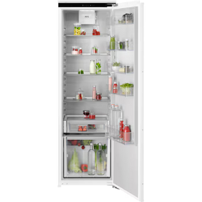 AEG NSK6D181EC 6000 Dynamic Air Integrated In Column Larder Fridge with Fixed Hinge Door - Lux Appliances 