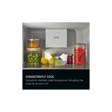 AEG NSK6D181EC 6000 Dynamic Air Integrated In Column Larder Fridge with Fixed Hinge Door - Lux Appliances 