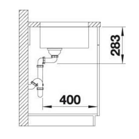 Blanco Supra 450-U 452614 Undermount Kitchen Sink - Stainless Steel