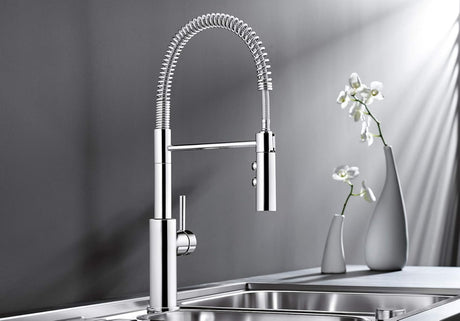 Blanco CATRIS -S 521476  Pull Out Kitchen Tap Flexible Spring Hose - Chrome