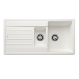 Blanco LEGRA 6 S 522209 2 Bowl Inset Kitchen Sink Silgranit - White