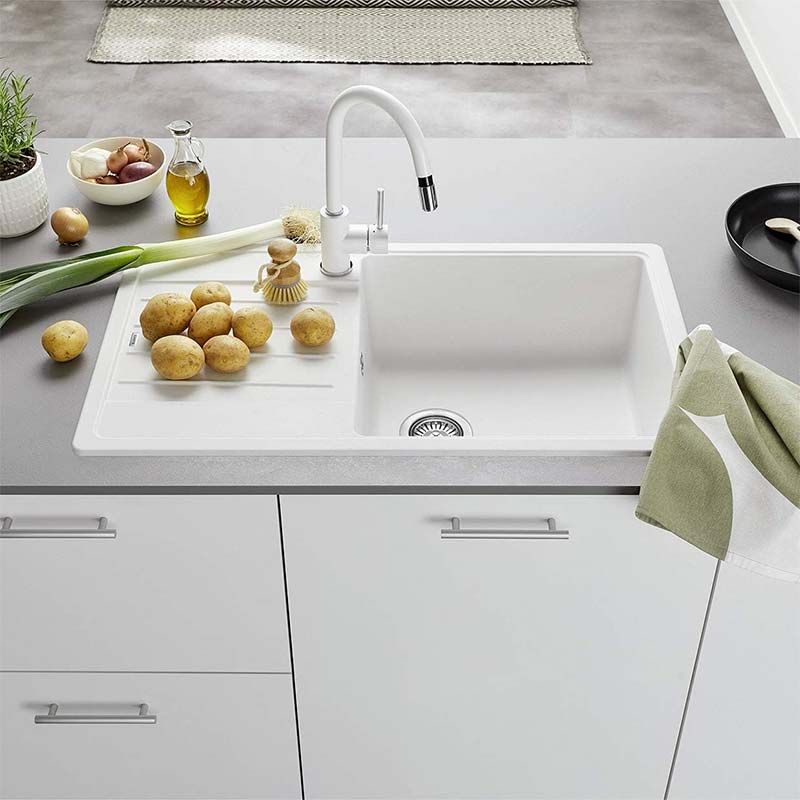 Blanco LEGRA XL 6 S 523328 1 Bowl Inset Kitchen Sink Silgranit - White
