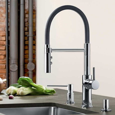 Blanco CATRIS-S Flexo 525791 Pull Out Kitchen Tap with Rubber Hose - Chrome