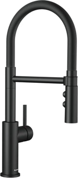 Blanco CATRIS-S 525793 Flexo Pull Out Kitchen Tap with Rubber Hose - Matte Black