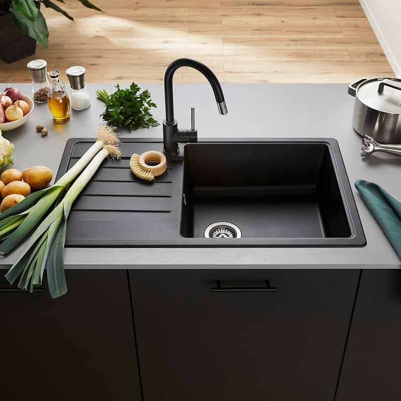 Blanco LEGRA XL 6 S 526087 1 Bowl Inset Kitchen Sink Silgranit  - Black