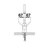 Blanco MIDA 526143 Eco Flow Regulated Kitchen Mixer Tap - Chrome