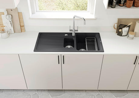 Blanco Jax 527527 Twin Lever Monoblock Mixer Tap - Matte Black