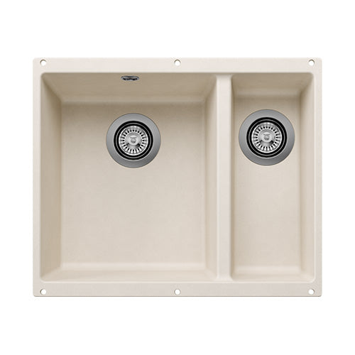 Blanco Rotan 340/160 U LHB 527144 Undermount Sink Silgraint  - Soft White