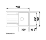 Blanco LEGRA 45 S 527268 1 Bowl Silgranit Inset Kitchen Sink - Volcano Grey