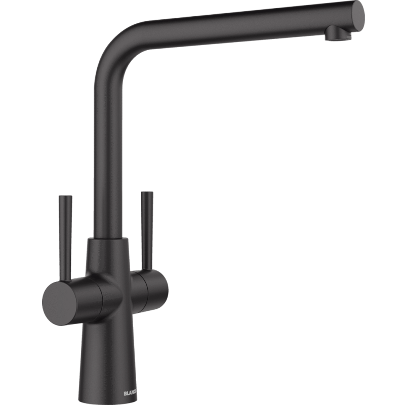 Blanco Lax 527526 Twin Lever Mixer Kitchen Tap - Matte Black