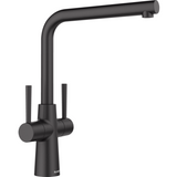 Blanco Lax 527526 Twin Lever Mixer Kitchen Tap - Matte Black