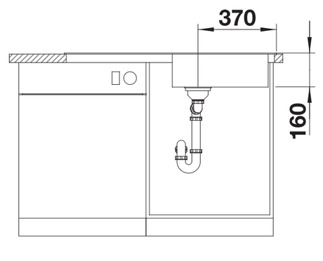 Blanco LIVIT XL 6 S - 453364 - 1.0 Bowl Inset Stainless Steel Sink