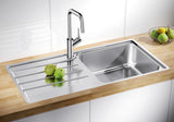 Blanco Lemis XL 6 S-IF - 454730 - Single Bowl Reversible Inset Kitchen Sink - Stainless Steel