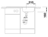 Blanco LIVIT XL 5 S - 450836 - 1.0 Bowl Inset Stainless Steel Sink