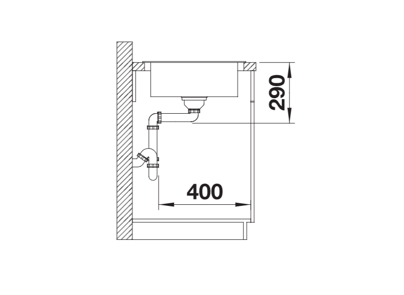 Blanco LIVIT XL 5 S - 450836 - 1.0 Bowl Inset Stainless Steel Sink