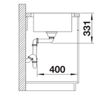 Blanco Lemis XL 6 S-IF - 454730 - Single Bowl Reversible Inset Kitchen Sink - Stainless Steel