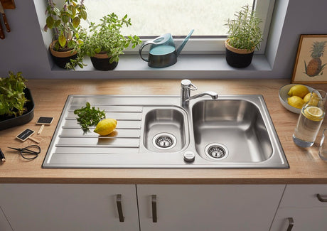 Blanco LIVIT II 6 S - 456449 - 1.5 Bowl Inset Stainless Steel Sink