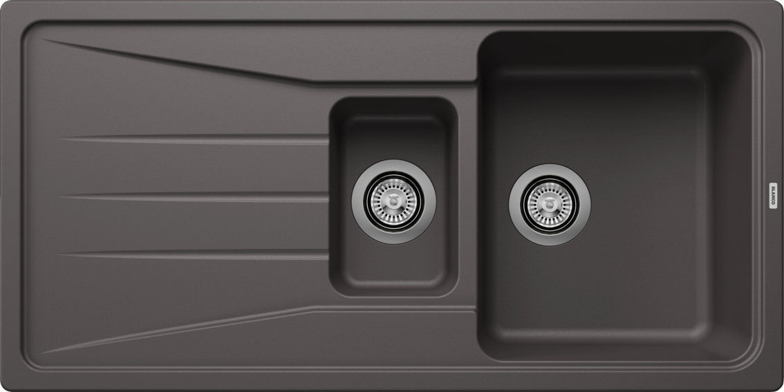 Blanco Sona 6S - 519853 Silgranit 1.5 bowl reversible Inset Sink - Rock Grey