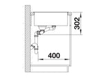 Blanco Axia III 6 S Left Hand - 524662 - Silgranit 1.5 Bowl Inset Sink - Coffee