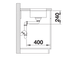 Blanco Supra 160-U - 450748 - Undermount Kitchen Sink - Stainless Steel
