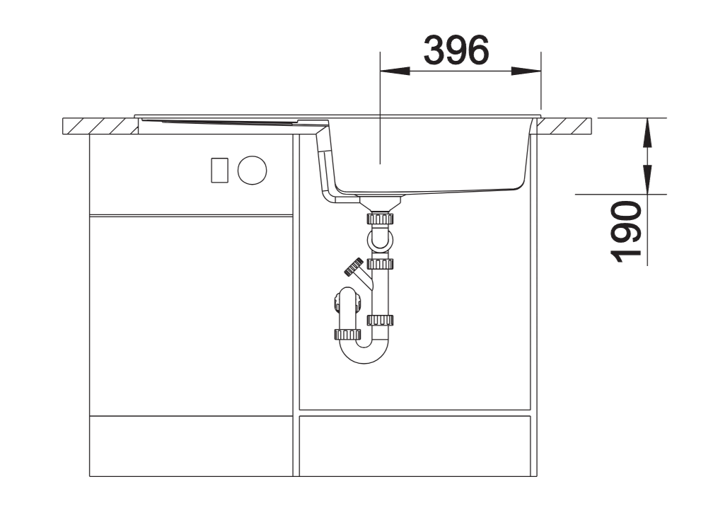 Blanco Metra XL 6 S - 515280 - Silgranit Reversible 1.0 Bowl Inset Sink - White