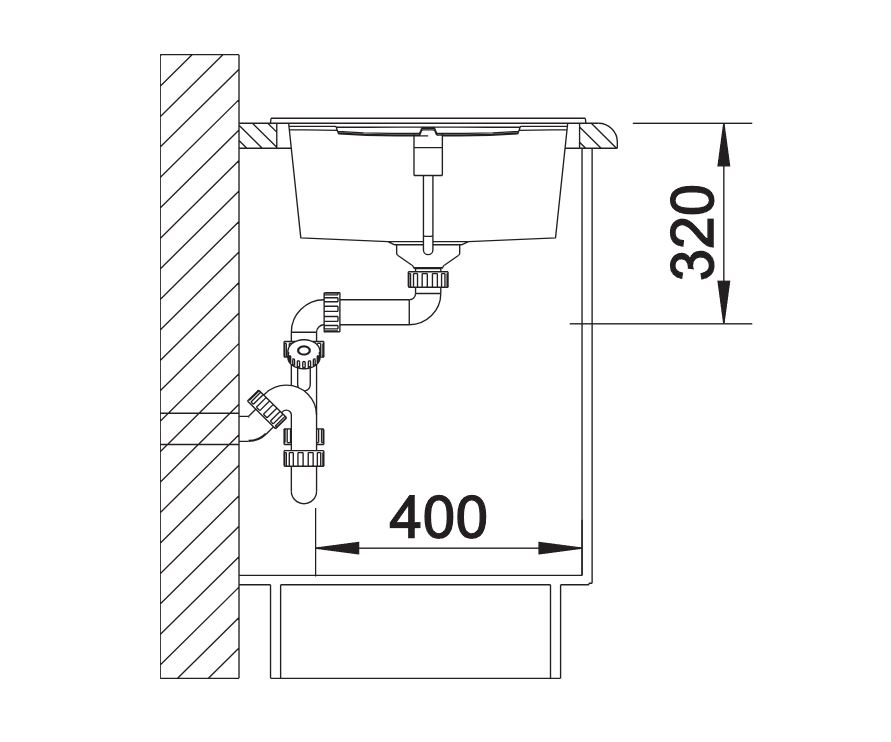Blanco Metra XL 6 S - 515280 - Silgranit Reversible 1.0 Bowl Inset Sink - White