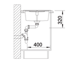 Blanco Metra XL 6 S - 515280 - Silgranit Reversible 1.0 Bowl Inset Sink - White