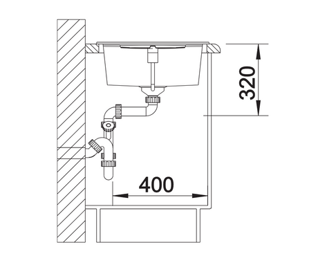 Blanco Metra XL 6 S - 515286 - Silgranit Reversible 1.0 Bowl Inset Sink - Anthracite