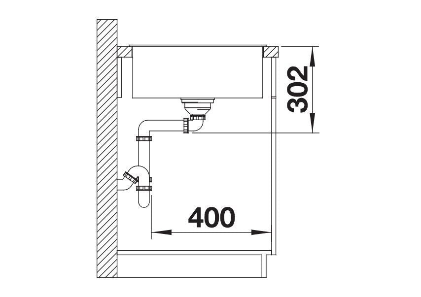 Blanco Axia III XL 6 S Reversible - 523514 - Silgranit 1.0 Bowl Inset Sink - White
